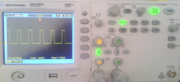 софтверскиот пакет LabVIEW, истите овие импулси се прикажани т.е. добиени и на осцилоскоп за фактор на исполнетост од 10%, 50% и 90%.