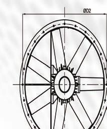 KONČAR-MES VENTILATOR AKSIJALNI ZIDNI IZVEDBENI OBLIK MOTORA B3 (S NOGAMA)