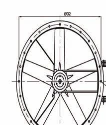 AKSIJALNI VENTILATORI VENTILATORI VENTILATOR AKSIJALNI CIJEVNI S REMENSKIM PRIJENOSOM IZVEDBENI OBLIK MOTORA B3 (S NOGAMA) DODATNA OPREMA * skice u dodacima VAAZ ØD L IEC TIPA MOTORA/ IZVEDBENI BROJ