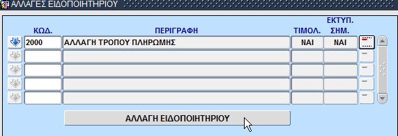 Όταν ο χρήστης έχει συμπληρώσει τα στοιχεία, πατά το πλήκτρο αποθήκευσης και η εγγραφή αποθηκεύεται.