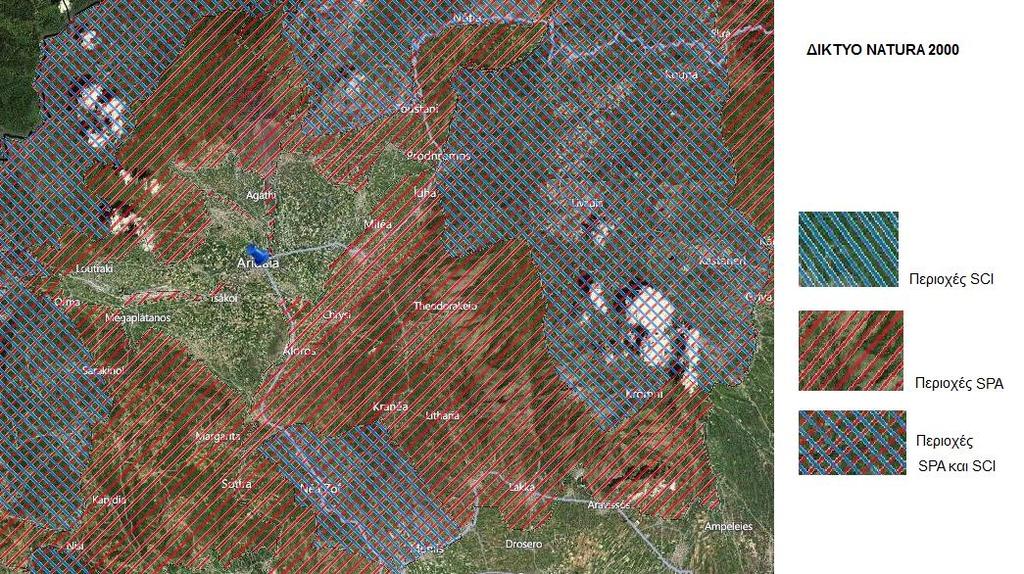 Εώλεο SCI θαη SPA Βάζεη ηεο Οδεγίαο 92/43/ΔΟΚ, ηελ νπνία εμέδσζε ε Δπξσπατθή Έλσζε ζρεηηθά κε ηε δηαηήξεζε ησλ θπζηθψλ νηθνηφπσλ θαη ηεο άγξηαο παλίδαο θαη ρισξίδαο, ηεο δεκηνπξγήζεθε ην Γίθηπν