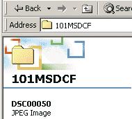 1 2 Όταν η οθόνη του οδηγού δεν εμφανίζεται αυτόματα, ακολουθήστε τη διαδικασία: t "Για Windows 2000" στη σελίδα 71. 4 Κάντε διπλό κλικ στο [DCIM].