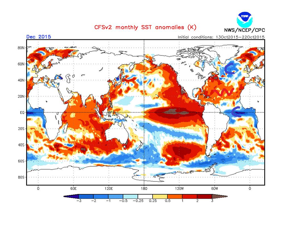 Σύμφωνα με το CFS2 model του ΝΟΑΑ (http://www.cpc.ncep.noaa.gov/products/cfsv2/cfsv2seasonal.