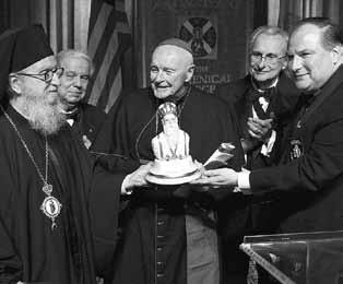 , Roman Catholic Archbishop Emeritus of Washington, receives the Athenagoras Human Rights Award