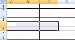 1.5. FUNKCIJE 9 Opseg. Relativno adresiranje opsega Pod blokom ili opsegom (eng. range) u programu MS Excel se podrazumeva pravougaoni podskup ćelija tabele.