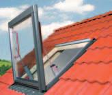 Okno je prilagojeno strešnim okroglinam in tako omogoča moderne oblikovne rešitve.