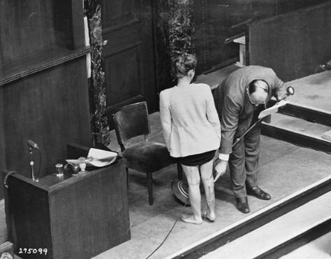 Biopower medicalization Concentration camp survivor Jadwiga Dzido shows her scarred leg to the Nuremberg court, while an expert medical witness explains the nature of the procedures inflicted on her