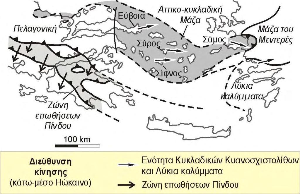 1989). H BA διευθυνόμενη κίνηση των D 3 πλαστικών ζωνών διάτμησης επηρεάζει την D 2 