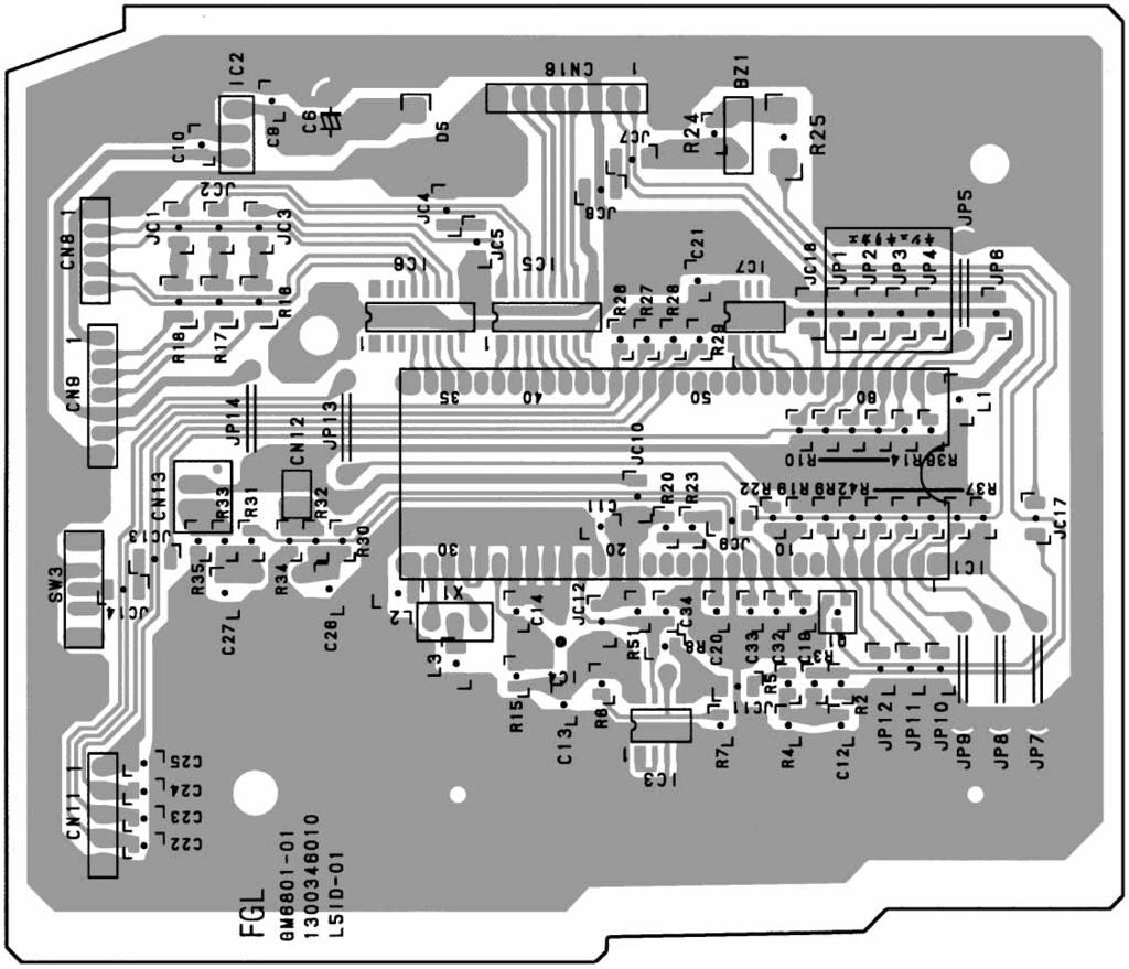 P.C. BOARD LAYOUTS CONTROLLER P.