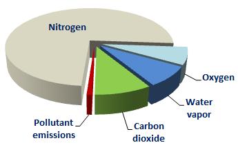 2.1.3 Εκπομπή ρύπων σε κινητήρα diesel Το καύσιμο diesel είναι ένα μίγμα υδρογονανθράκων, το οποίο κατά την ιδανική καύση θα παρήγαγε μόνο υδρατμούς (H 2 O) και διοξείδιο του άνθρακα (CO 2 ) καθώς