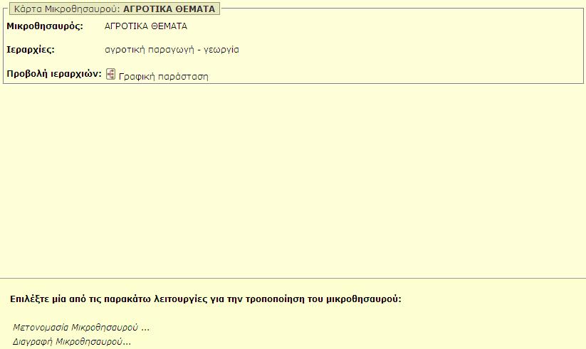 Περιγραφή: Σε αυτήν την καρτέλα οι χρήστες μπορούν να εξετάσουν και να τροποποιήσουν τα χαρακτηριστικά ενός μικροθησαυρού.