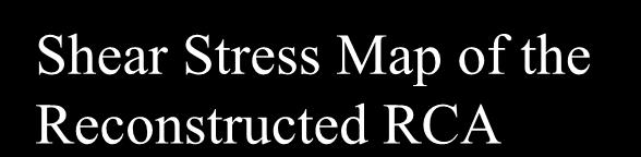 Shear Stress Map of the Reconstructed RCA Toutouzas K,