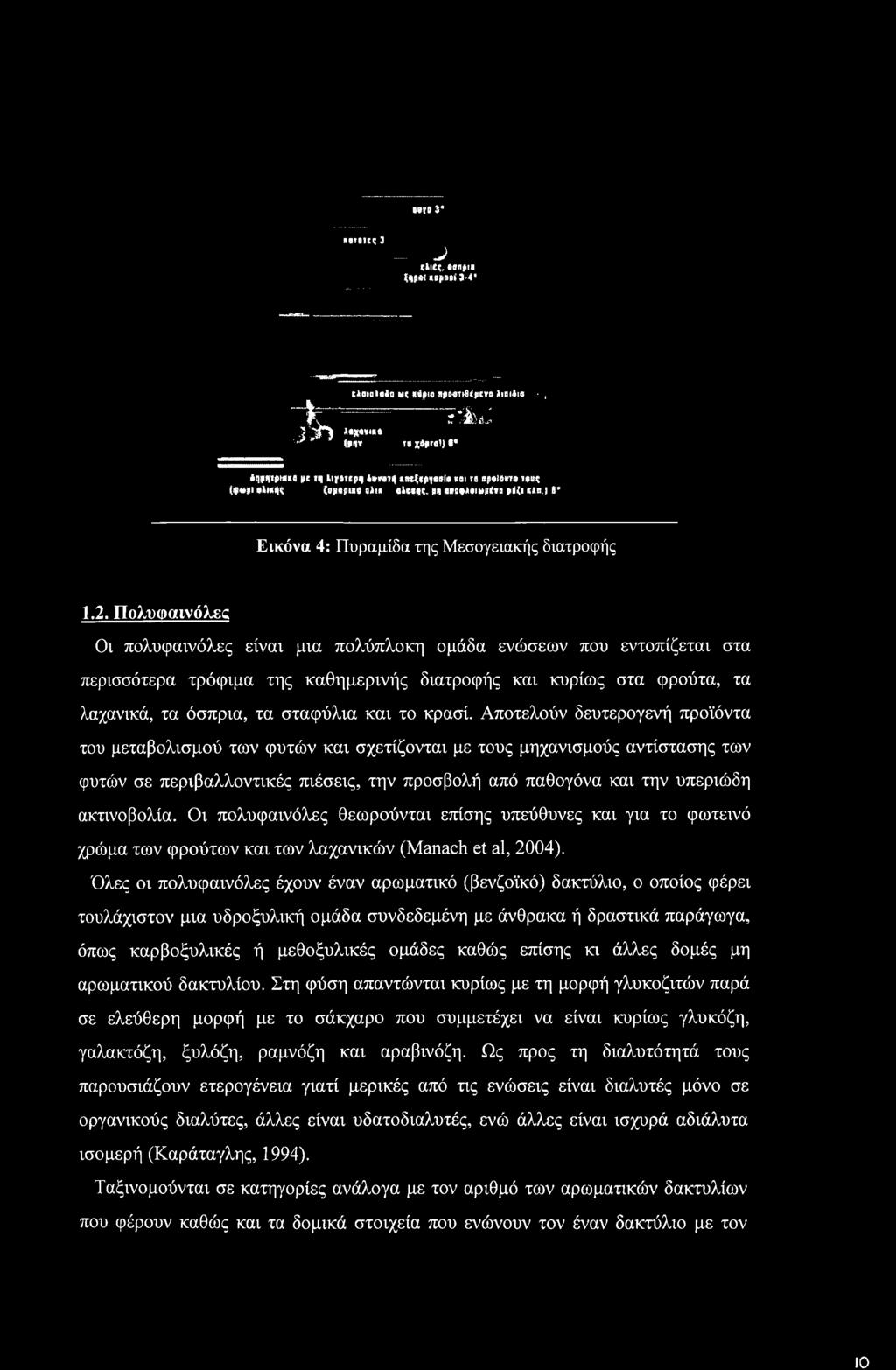 Αποτελούν δευτερογενή προϊόντα του μεταβολισμού των φυτών και σχετίζονται με τους μηχανισμούς αντίστασης των φυτών σε περιβαλλοντικές πιέσεις, την προσβολή από παθογόνα και την υπεριώδη ακτινοβολία.