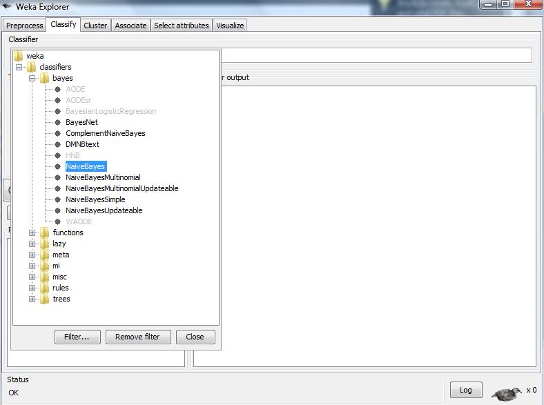 WEKA Classification: