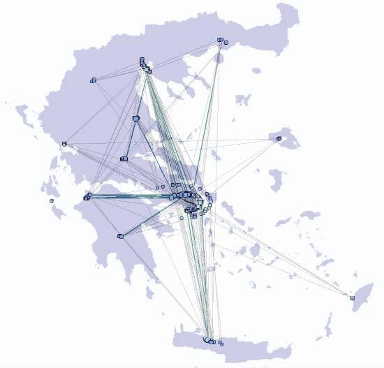 Διάφορες μορφές του σχηματιζόμενου δικτύου 17 Το σχηματιζόμενο δίκτυο μόνο με τους