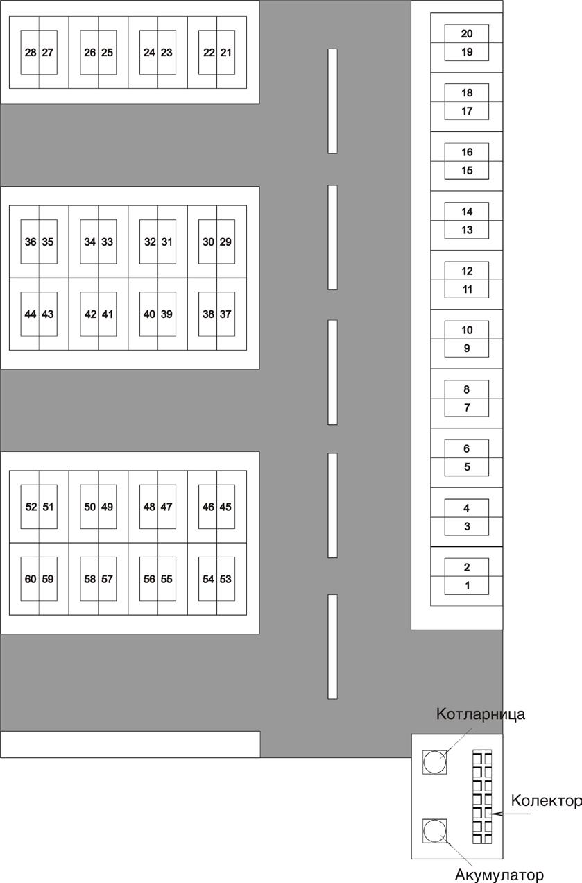 - комплетен подсистем за автоматска регулација и контрола со регистрација и мерење на произведената и потрошена топлина Шематски,