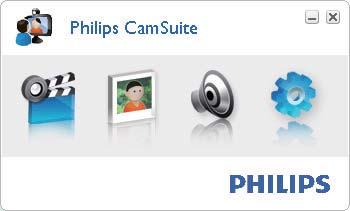 4 Philips CamSuite Το Philips CamSuite παρέχει γρήγορη πρόσβαση σε διάφορες λειτουργίες και ρυθμίσεις που χρησιμοποιείτε συχνότερα.