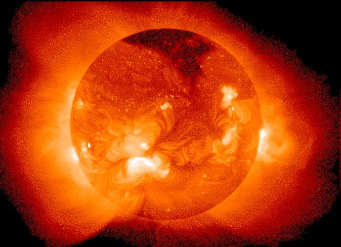 Το ένα εκατομμυριοστό της συνολικής ενέργειας του ήλιου εκπέμπεται στις ακτίνες Χ the Φωτογραφία Sun as viewed του ήλιου by the στις Soft ακτίνες X-Ray Χ