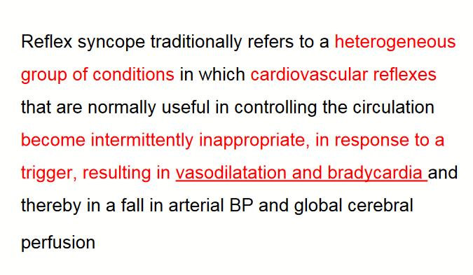 NEURALLY MEDIATE SYNCOPE WHAT