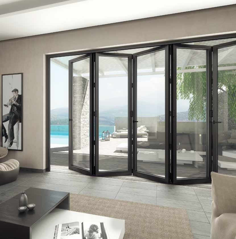 υψηλή άνεση και μέγιστη διαφάνεια Bi-Folding Door