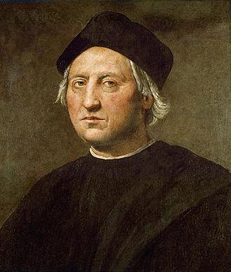 Η θρησκευτική διάσταση των Ανακαλύψεων Ο Χριστόφορος Κολόμβος, μεταθανάτιο πορτραίτο από τον Ροντόλφο Γκιρλαντάιο.