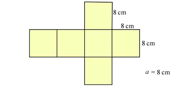 POVRŠINA KVADRA je vsota ploščin mejnih ploskev kvadra (mejne ploskve kvadra so pravokotniki). Površino označimo s črko P.