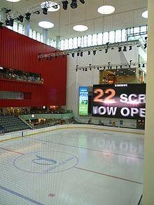 THE DUBAI ICE RINK Το Dubai Ice rink, βρίσκεται μέσα στο Εμπορικό κέντρο του Ντουμπάι.. To στρώμα πάγου που το καλύπτει έχει πάχος 38 χιλ., διπλάσιο δηλαδή από ένα παγοδρόμιο ολυμπιακών προδιαγραφών.