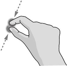 τοποθετήστε ταυτόχρονα δύο δάχτυλα πάνω στην οθόνη και ενώστε τα (για σμίκρυνση) ή απομακρύνετέ τα (για μεγέθυνση).