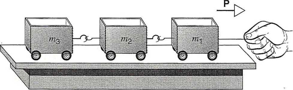 10_Newton/e_10_8_081.html Newton Laws Two blocks are in contact on a frictionless table, as shown below. A horizontal force is applied to one block, as shown below. (a) If m1 = 2.3 kg, m2 = 1.