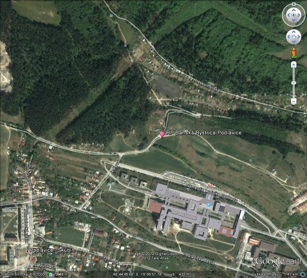 2.5.4.5. Lokalita Banská Bystrica - Podlavice Predmetná referenčná plocha je lokalizovaná na sz. okraji Banskej Bystrice, za objektmi nemocnice, v mestskej časti Podlavice (obr. 2.5.10).