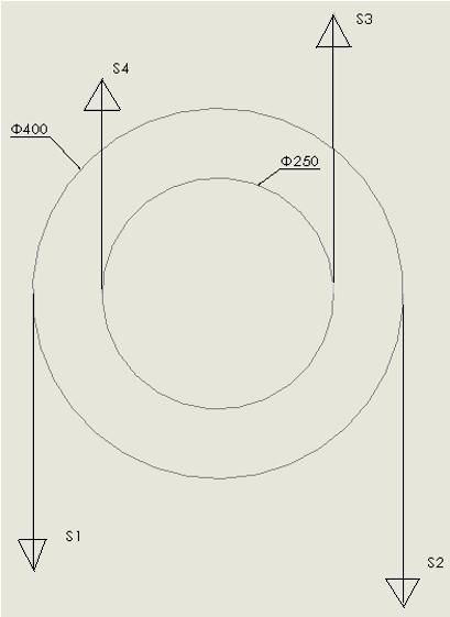 ΣΣΣΣ yy = 0 RR AA + RR BB = FF IIII + FF II RR AA + RR BB = 4438,6 780 RR AA + RR BB = 1658,6 NN (3) ΣΣΣΣ AA = 0 RR BB 0,5 = FF II 0,3 + FF IIII 0,4 RR BB 0,5 = 780 0,3 + 4438,6 0,4 RR BB 0,5 = 834 +