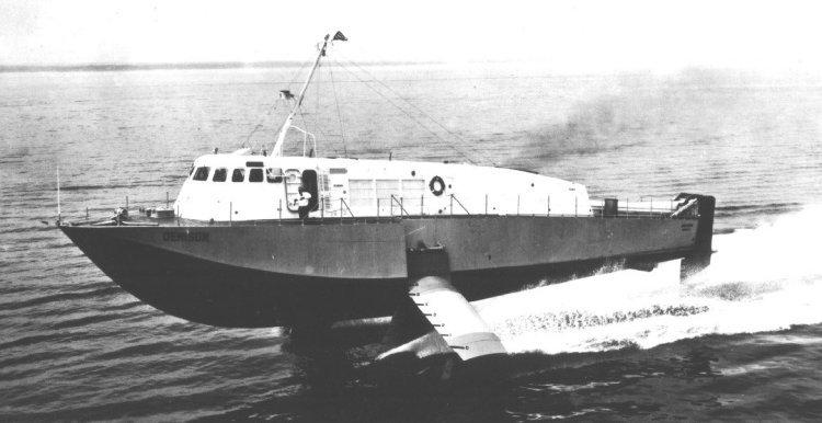 Εικόνα 2.9. Το υδροπτέρυγο "H.S. Denison". Πολεμικά σκάφη. α) Αντιτορπιλικά.