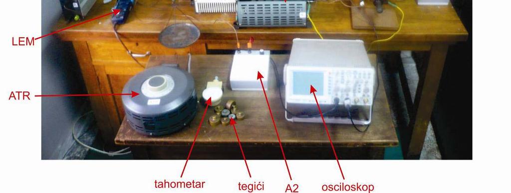 у колу побуде генератора (А4) Волтметар који мери напон арматуре мотора (V1) Волтметар који мери напон арматуре генератора (V2) Отпорник у колу побуде мотора (R1) Отпорници у колу арматуре генератора