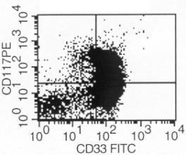 Ανοσοφαινότυπος: Μυελοειδείς δείκτες: CD117+, CD13-, CD33+, CD14-,