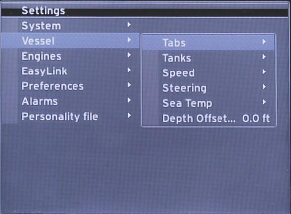 Μενού Settings (Ρυθμίσεις) Ενότητα 2 - Αρχικές οθόνες και οδηγός εγκατάστασης Τυχόν αλλαγές σε οποιαδήποτε από τις ρυθμίσεις μπορεί να γίνει οποιαδήποτε στιγμή χρησιμοποιώντας το μενού Settings