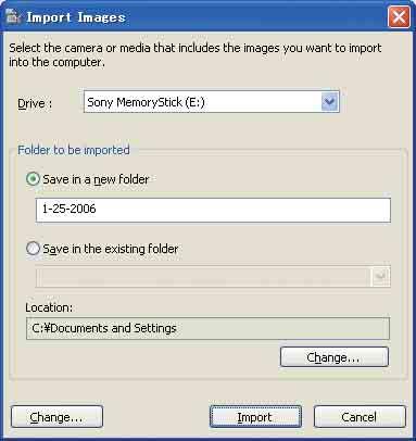 Χρήση του "Picture Motion Browser" (παρέχεται) Αν δεν υπάρχει εικονίδιο : Κάντε κλικ στο [Start] t [All Programs] (στα Windows 2000, [Programs]) t [Sony Picture Utility] t [Tools] t [Media Check