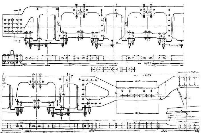 Fig. 5. 9. Shasi 5.5.1. Shasia është shtrati mbi të cilin ndërtohet lokomotiva. Mbi të vendosen: kazani, makina e avullit dhe gjithë pajisjet e tjera.