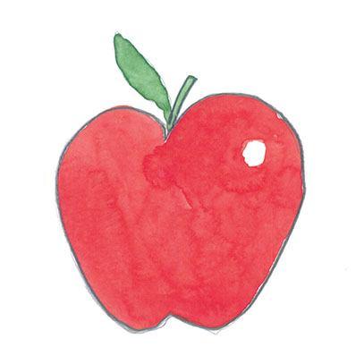 Ένα κατακόκκινο μήλο