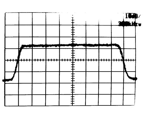 Σχήµα 8.1.2.2 Φάσµα του σήµατος για CNR 30 db 8.1.3 Ρυθµίσεις του διαµορφωτή Στα πλαίσια του διαµορφωτή, επιλέγουµε διάφορες µεθόδους διαµόρφωσης και διαµορφώνουµε το φέρον στα 602 MHz (κανάλι 37 των UHF) µε το σήµα βασικής ζώνης.