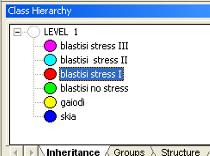 δελ παξνπζηάδνπλ stress (NDVI: 0,36-0,8), δέλδξα πνπ έρνπλ αζζελέο stress III (NDVI: 0,27-0,36), δέλδξα πνπ έρνπλ αξθεηφ stress II (NDVI: 0,17-0,27), ζε δέλδξα πνπ