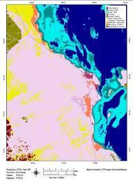 Γ.Π.Ξ. Ρειεπηζθόπεζε Σαξηνγξαθία 8 ν Ξαλειιήλην Γεσγξαθηθό Ππλέδξην Figure 1. Land use/land cover map of 1987 of Hurghada area. Figure 2. Land use/land cover map of 2000 of Hurghada area. Table 1.
