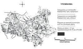 Ρν ζρήκα 5Α παξνπζηάδεη ηνλ ράξηε πνπ πξνέθπςε απφ ηε ζπζρέηηζε θιίζεοπξνζαλαηνιηζκνχ πξαλψλ γηα ηηκέο θιίζεο >17ν θαη γηα ηηκέο πξνζαλαηνιηζκνχ 25ν-75ν θαη 275ν-300ν.