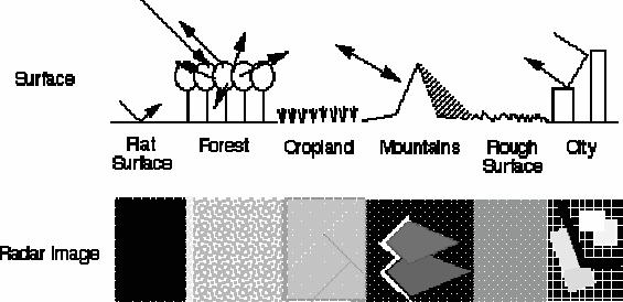 orientations of the scatterers in the target area; moisture content of the target area; frequency and polarisation of the radar pulses.