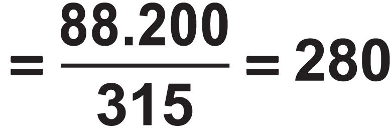 VC 5 =W L5 =12600 5=63.