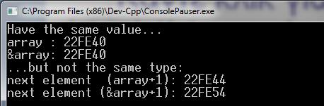 #include <stdio.h> #include <stdlib.h> int main(int argc, char *argv[]) { int array[5] = { 0, 1, 2, 3, 4 ; printf("have the same value.