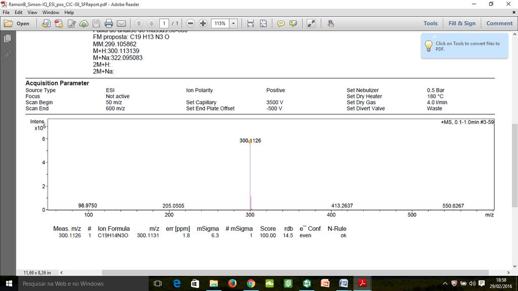 SI Figure 96: HRMS of compound 6m