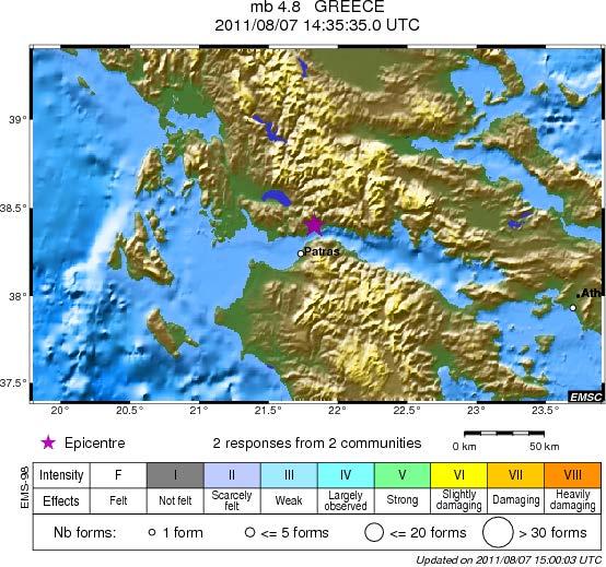 επιφανειακά στρώματα. Κάτω από την ανώτερη επιφάνεια τα χαρακτηριστικά του νερού δεν διαφέρουν πολύ από αυτά του Κορινθιακού. 3.4.2.