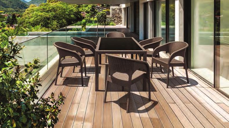 TEAK PANAMA SΕΤ ΠΟΛΥΠΡΟΠΥΛΕΝΙΟΥ 7 ΤΜΧ 53-0007S-464-10 80 64 58 4