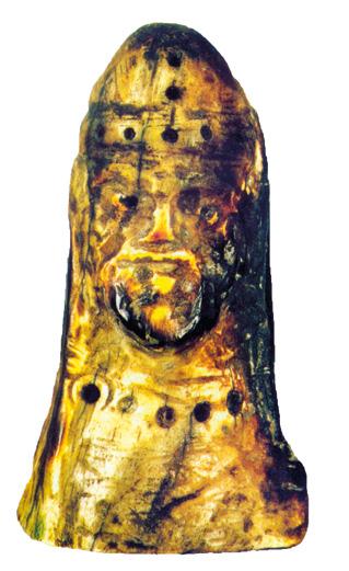 Шахоивска фигура со лик на војник најдена при ископување на скопското Кале, сведоштво за присуство на Викинзите на овие простори пристигнувале до Каспиското Море.