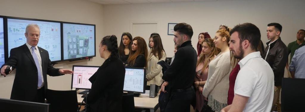 Στο τελευταίο μέρος της ξενάγησης στο Μέγαρο Μακεδονία, οι σπουδαστές επισκέφθηκαν το Maria Tsakos TCM Academy